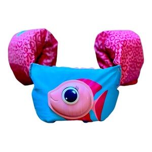 Child "Puddle Jumper" Life Jacket 30 to 50 Lbs US Pink Fish
